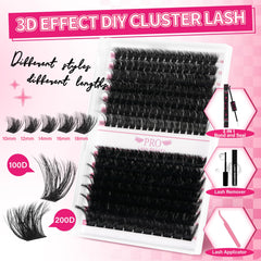 PRO LASHBEAUTY Bond and Seal bottles for secure, smooth lash application.