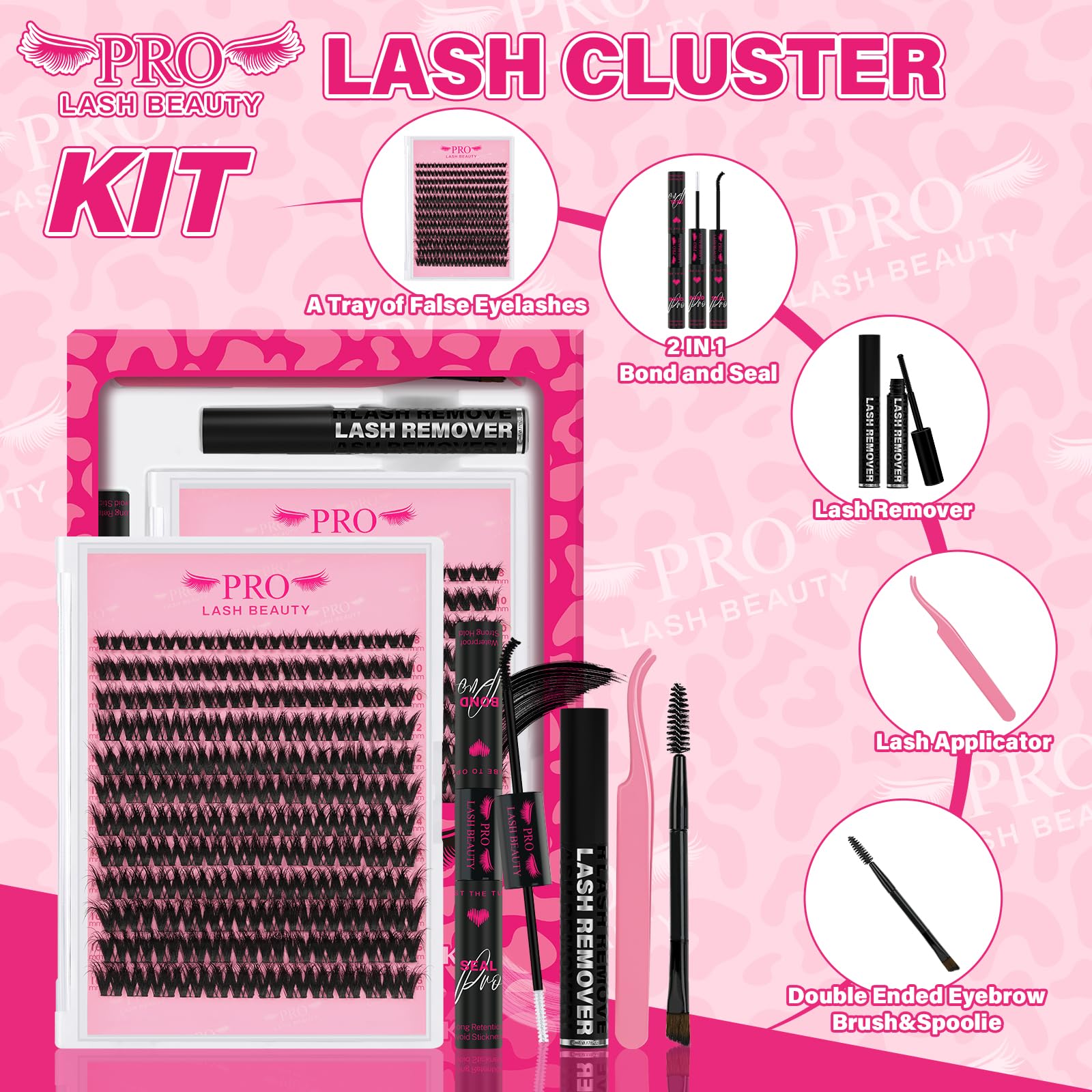 PRO LASHBEAUTY Bond and Seal bottle for gentle hold with skin-friendly formula