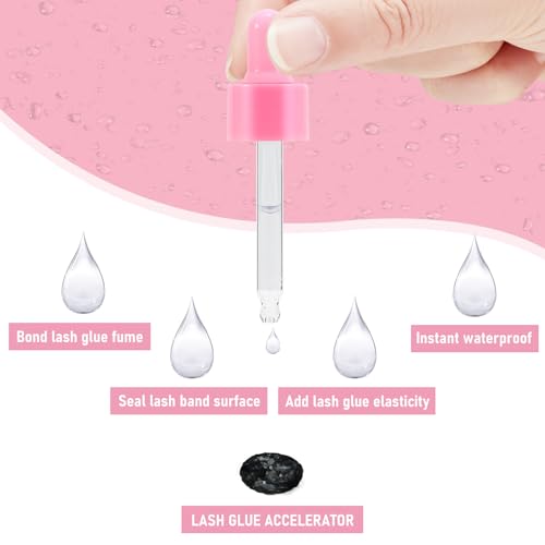 PRO LASHBEAUTY bonder in use on lashes during a treatment.