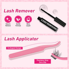 PRO LASHBEAUTY Ultra-thin cluster lash bands close-up for comfortable wear