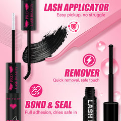 PRO LASHBEAUTY DIY lash kit packaging showing complete kit contents.
