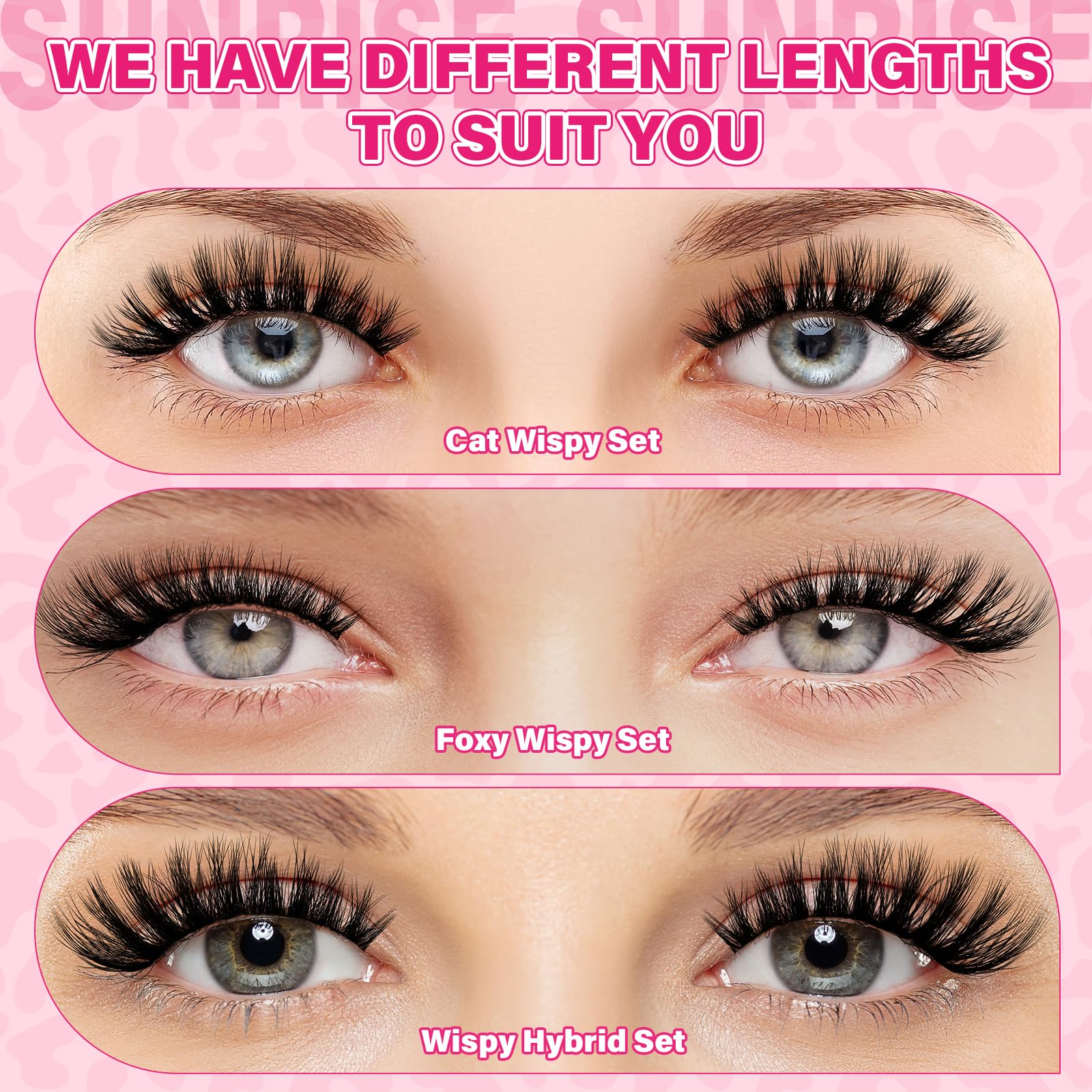 PRO LASHBEAUTY DIY lash setup showing step-by-step process