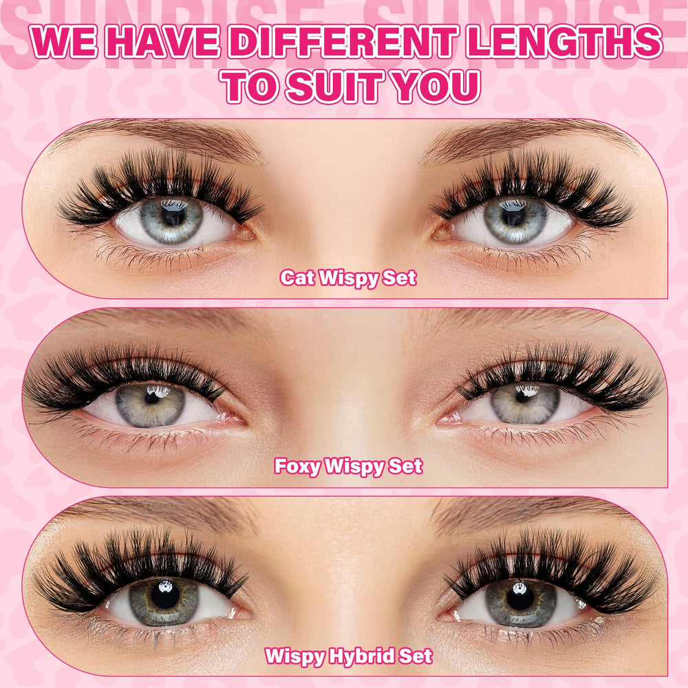 PRO LASHBEAUTY DIY lash setup showing step-by-step process