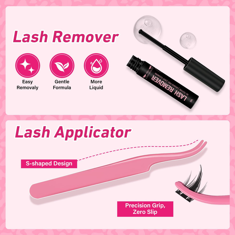 PRO LASHBEAUTY Lash applicator and remover image highlights beginner-friendly tool set