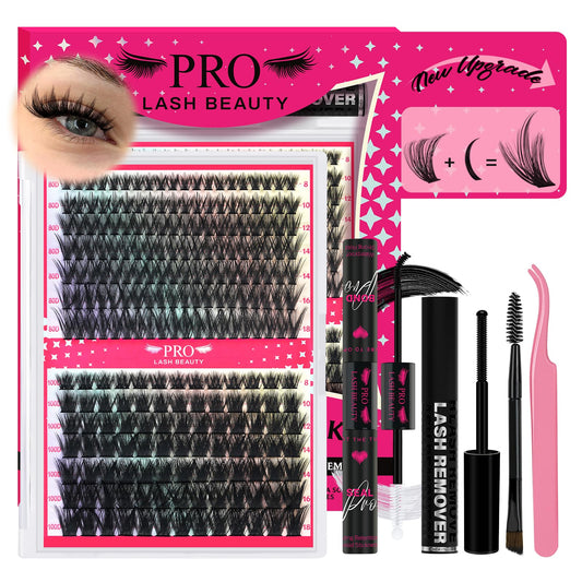 PRO LASHBEAUTY manga lash clusters 80D-100D for fuller at-home looks