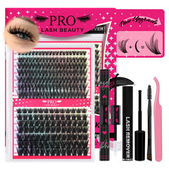 PRO LASHBEAUTY manga lash clusters 80D-100D for fuller at-home looks