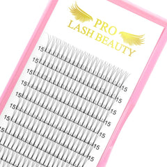 PRO LASHBEAUTY premade fans 3D-0.07-12mm lightweight volume