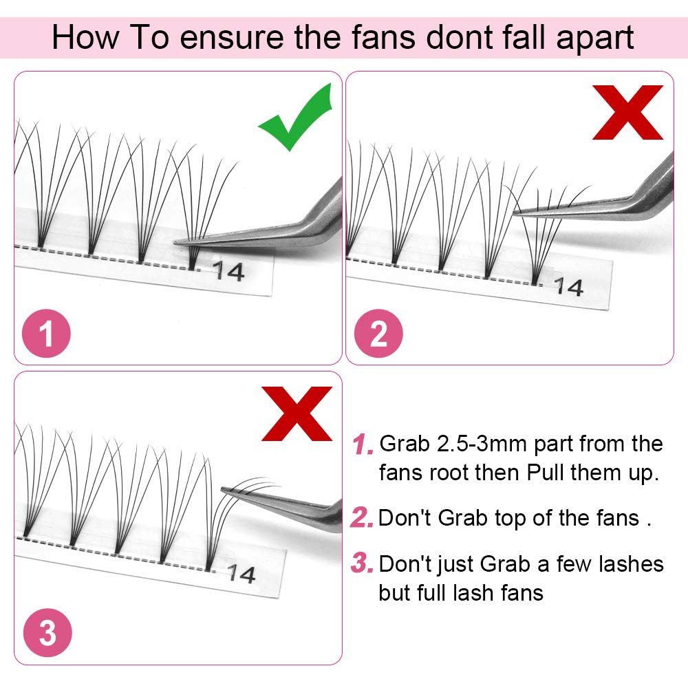 PRO LASHBEAUTY double heated bonding preserves fan integrity