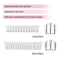 PRO LASHBEAUTY Premade Fans volume lashes 3D-5D-7D for fullness