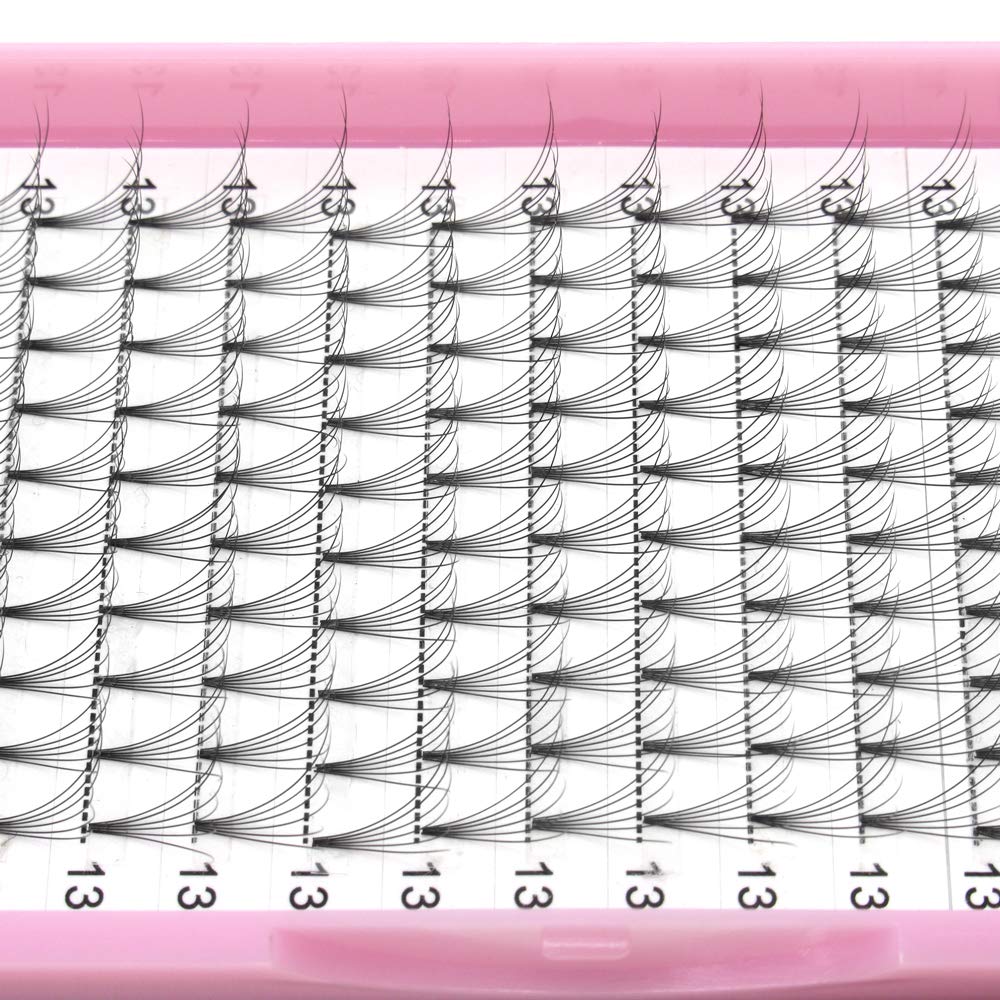 PRO LASHBEAUTY short-stem fans for easy application and balanced look