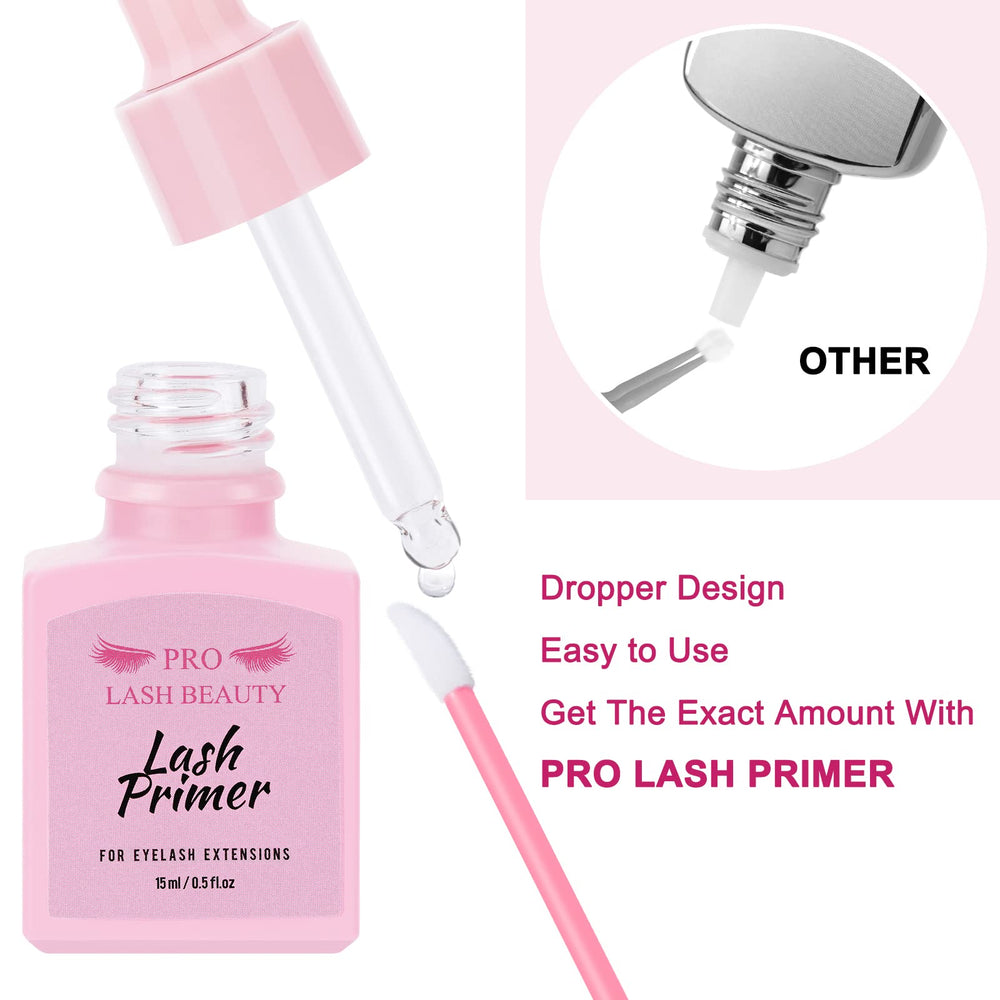 PRO LASHBEAUTY primer packaging with clear labeling for professionals.