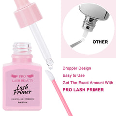 PRO LASHBEAUTY primer packaging with clear labeling for professionals.