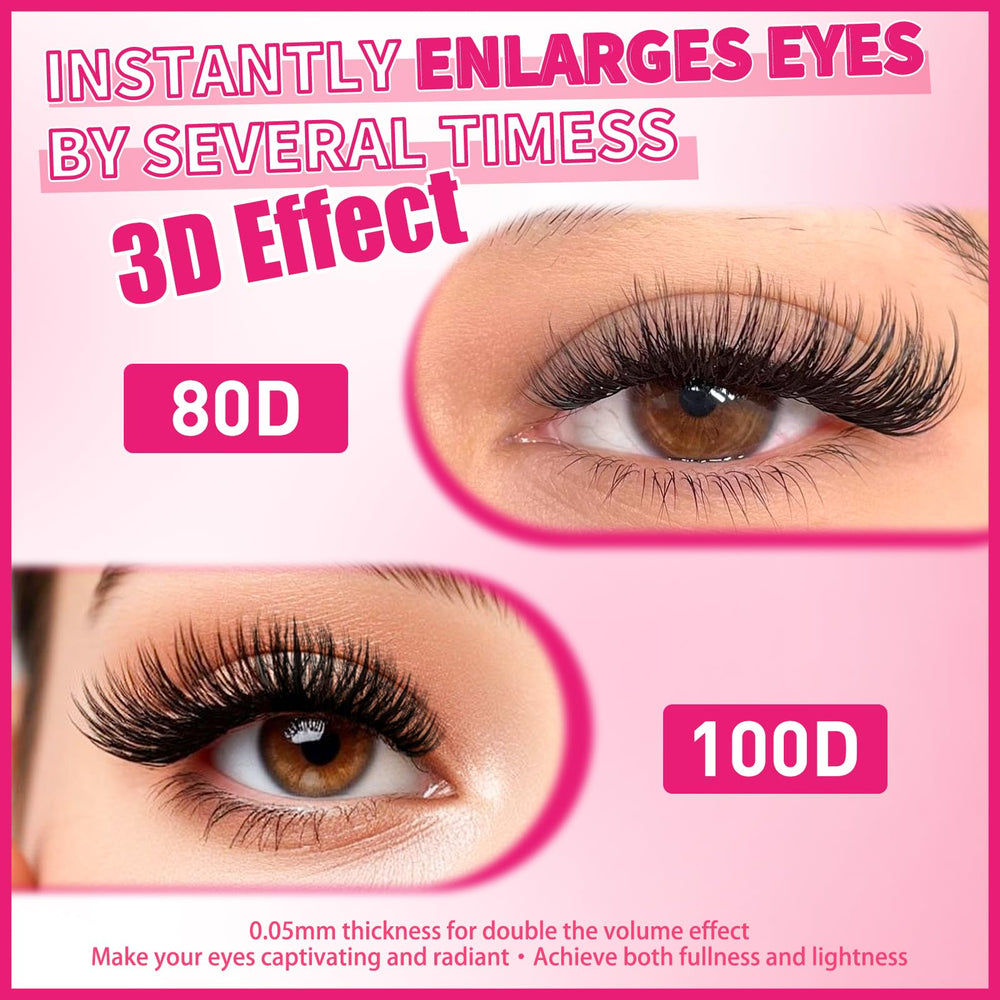 PRO LASHBEAUTY segmented lashes with flexible rows for customization.