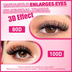PRO LASHBEAUTY segmented lashes with flexible rows for customization.