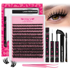 PRO LASHBEAUTY Spider Lash Clusters Kit tray for DIY lash extensions with natural-looking volume