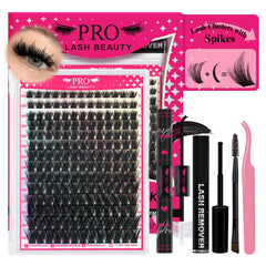 PRO LASHBEAUTY spiky lash clusters 100D for dramatic fullness