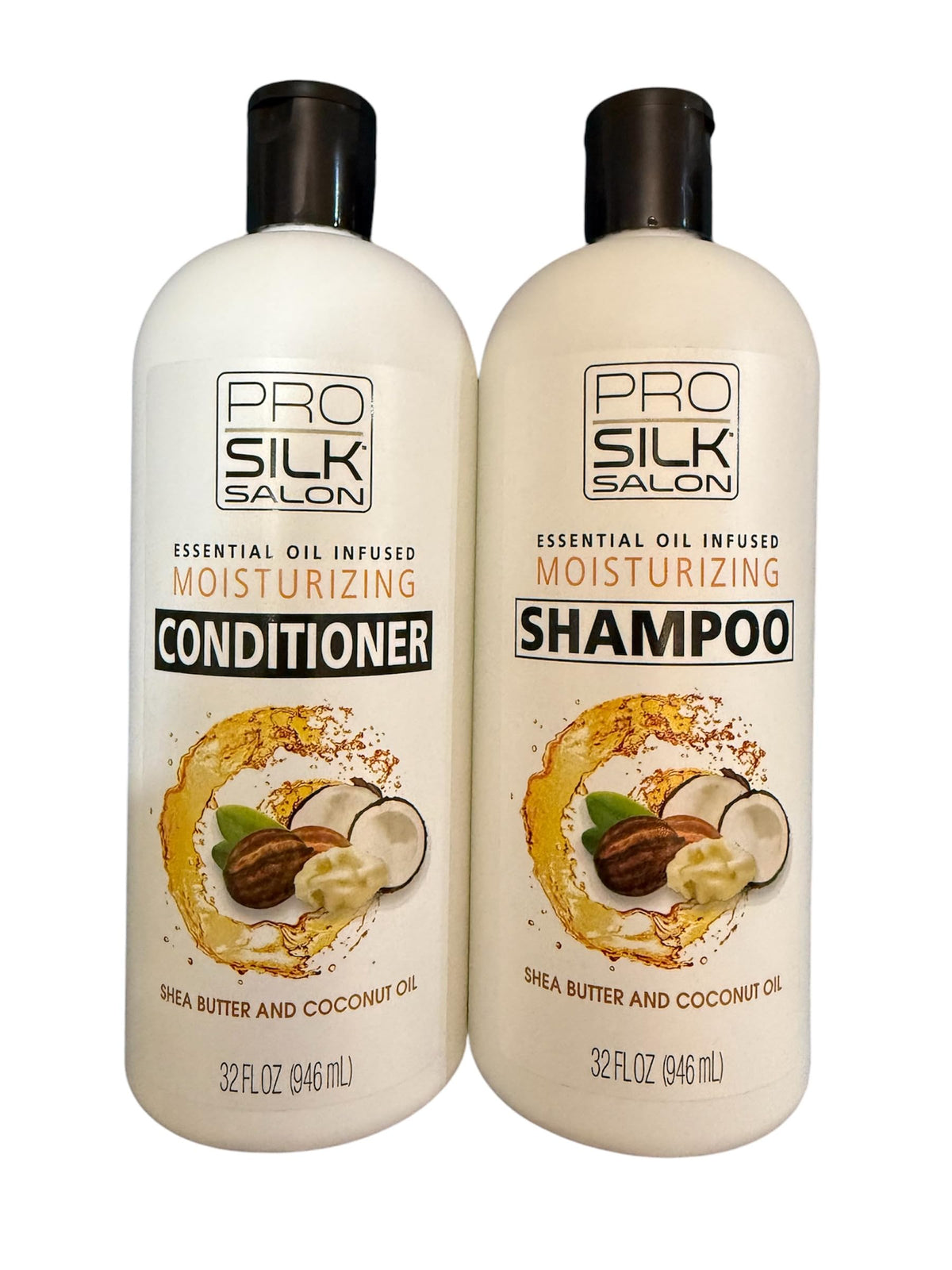 Pro Silk Salon duo shampoo bottle with volumizing formula for fuller hair