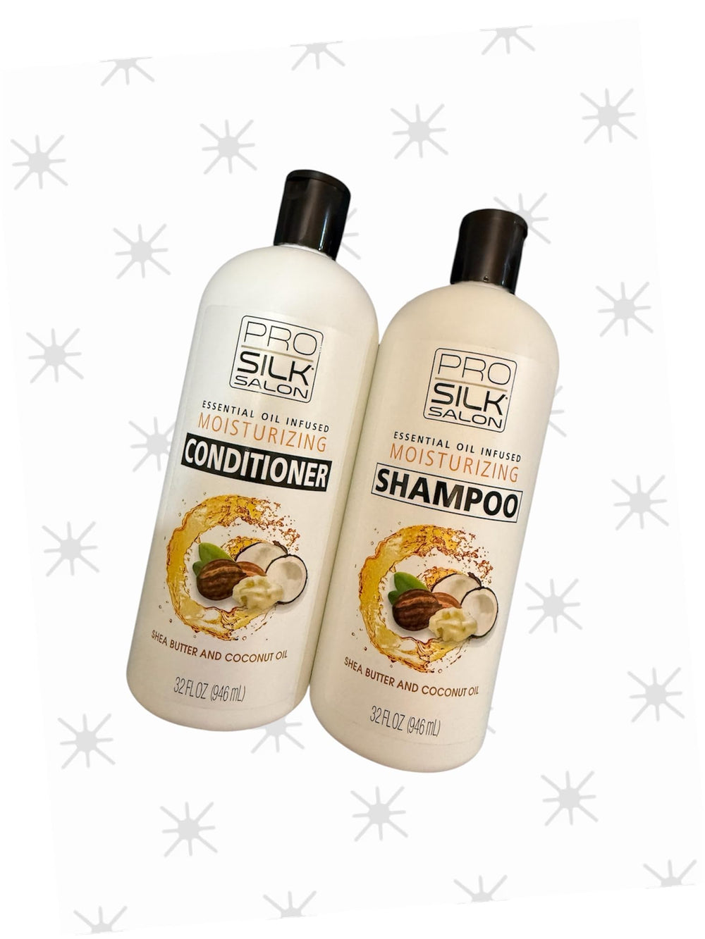 Pro Silk Salon shampoo and conditioner in use on wet hair