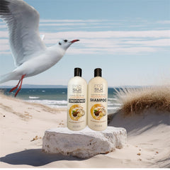 Pro Silk Salon ingredients image featuring Moroccan argan, coconut oil, and shea