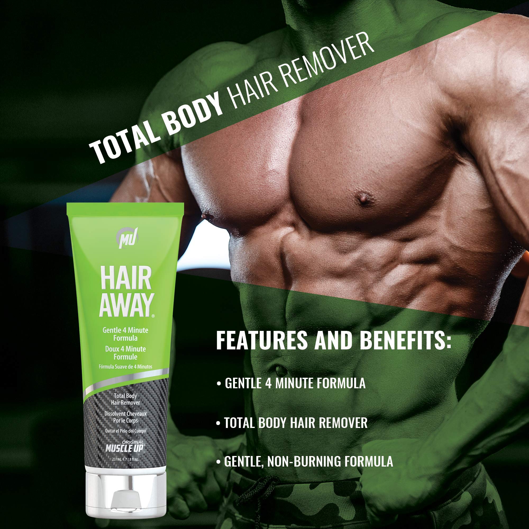 Pro Tan Hair Away skin after use demonstrates lasting softness without burning.