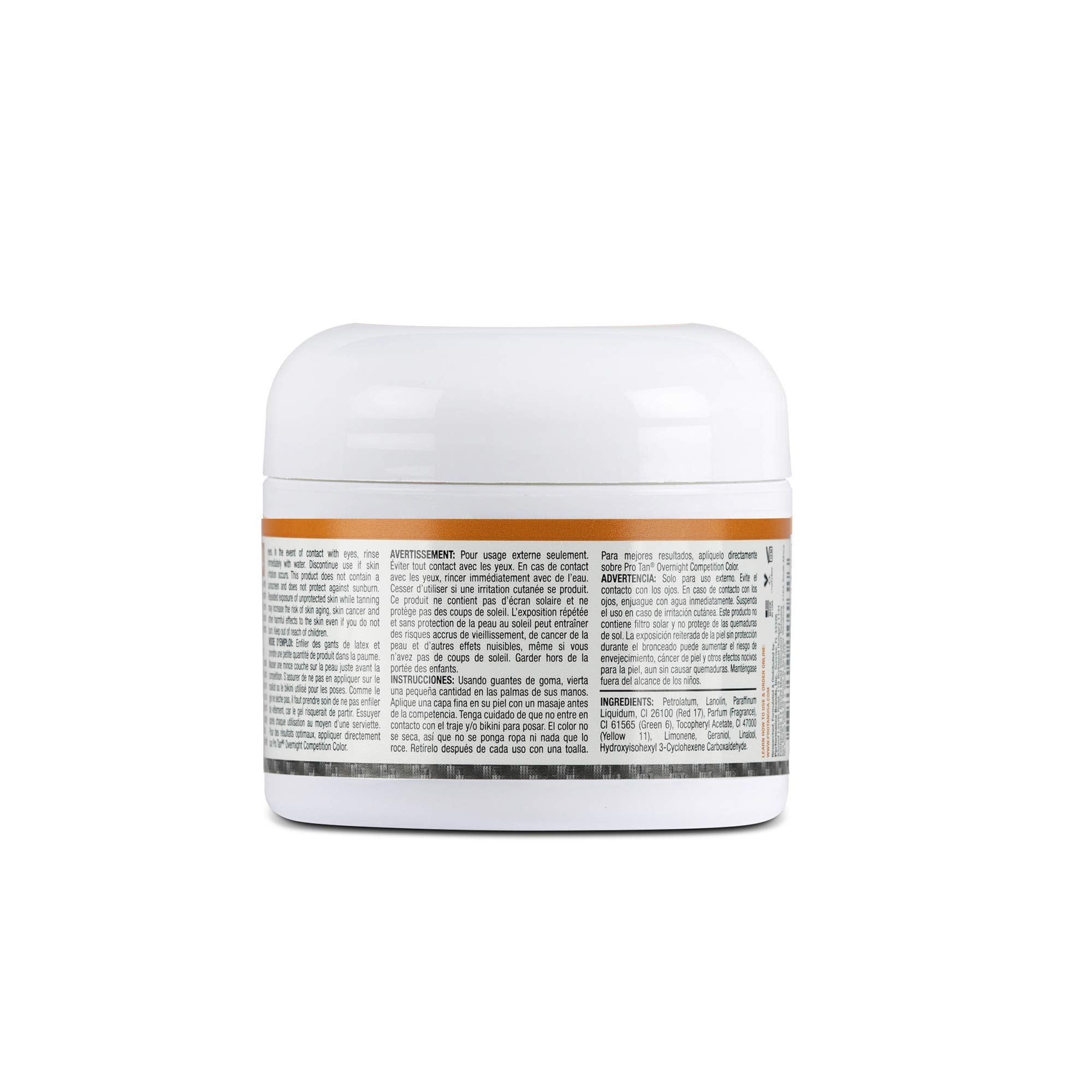 Pro Tan Quick Bronze top coat sheen bottle highlighting fast-dry, glowing bronze look