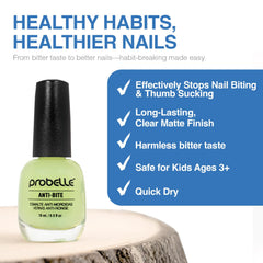 Probelle Anti-Bite bottle designed for kids 3+ users.