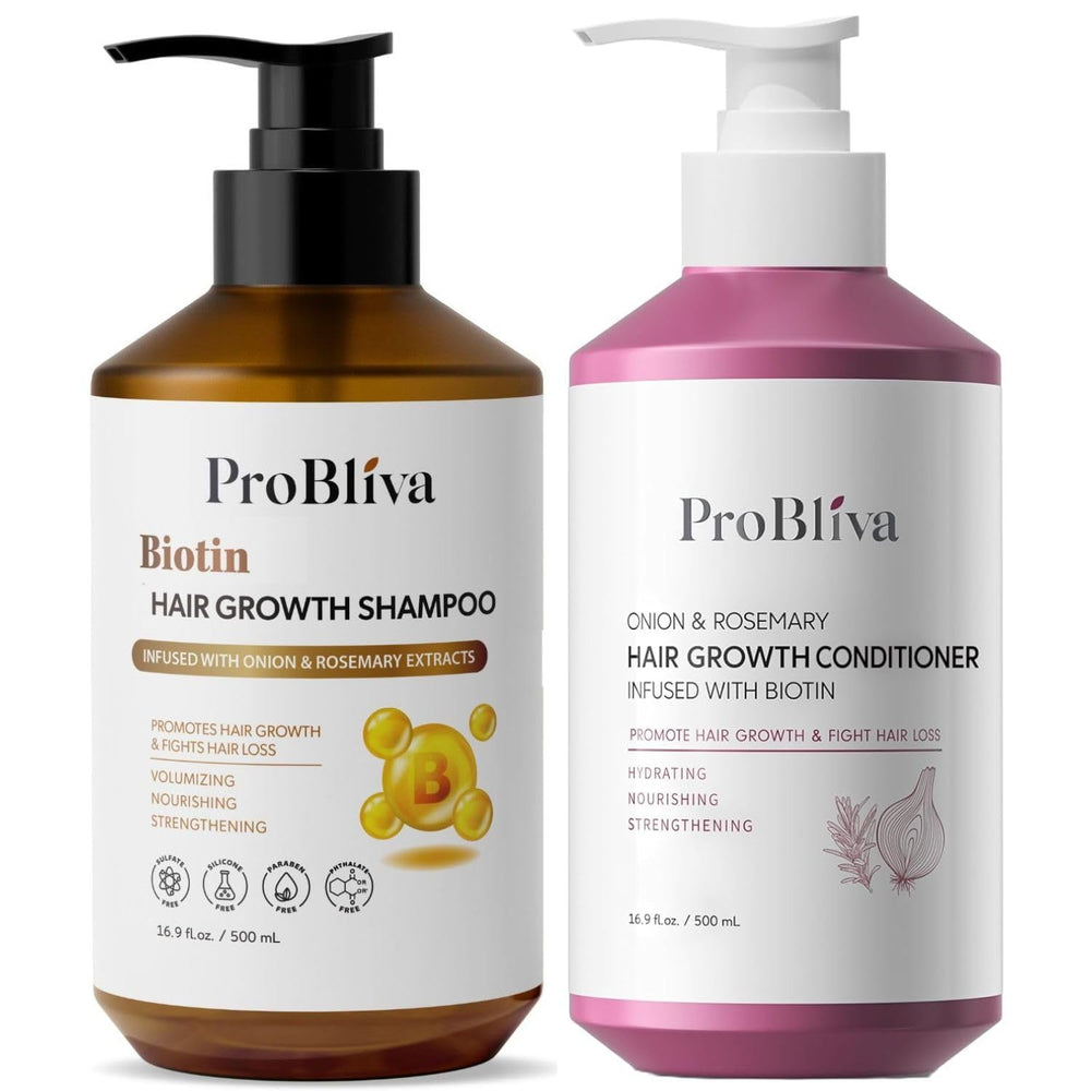 ProBliva Biotin Shampoo bottle for daily cleansing and hair strengthening.