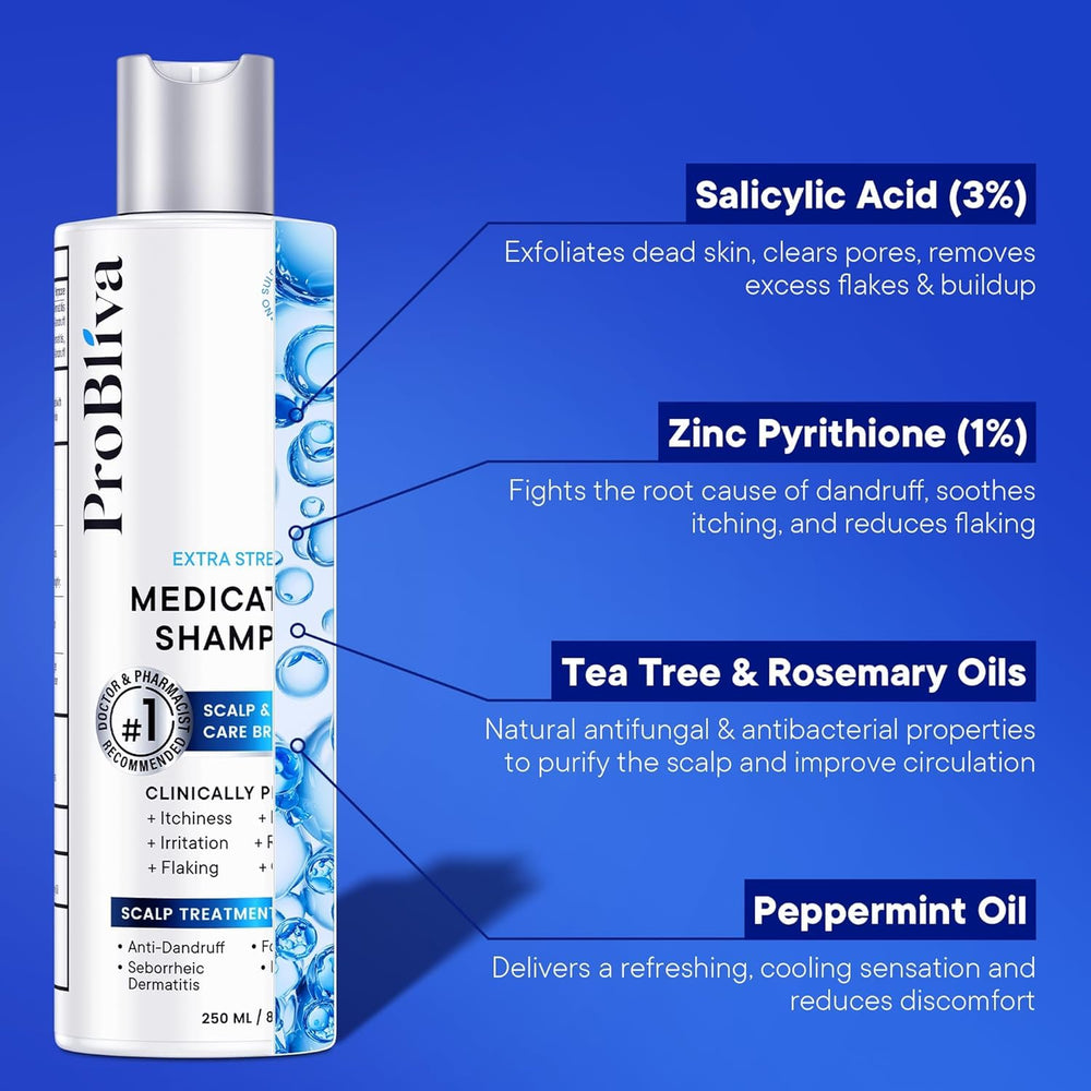 ProBliva conditioner bottle pour highlights nourishing care for thinning hair.
