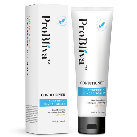 ProBliva Dandruff Conditioner bottle delivers deep moisture and scalp balance.