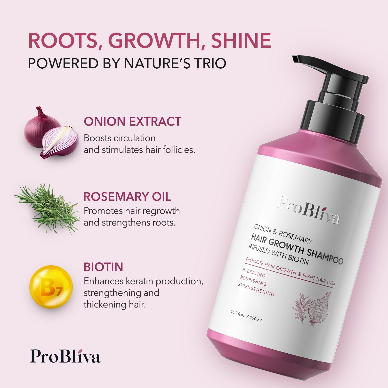 ProBliva Sulfate-free paraben-free formula suitable for sensitive scalps