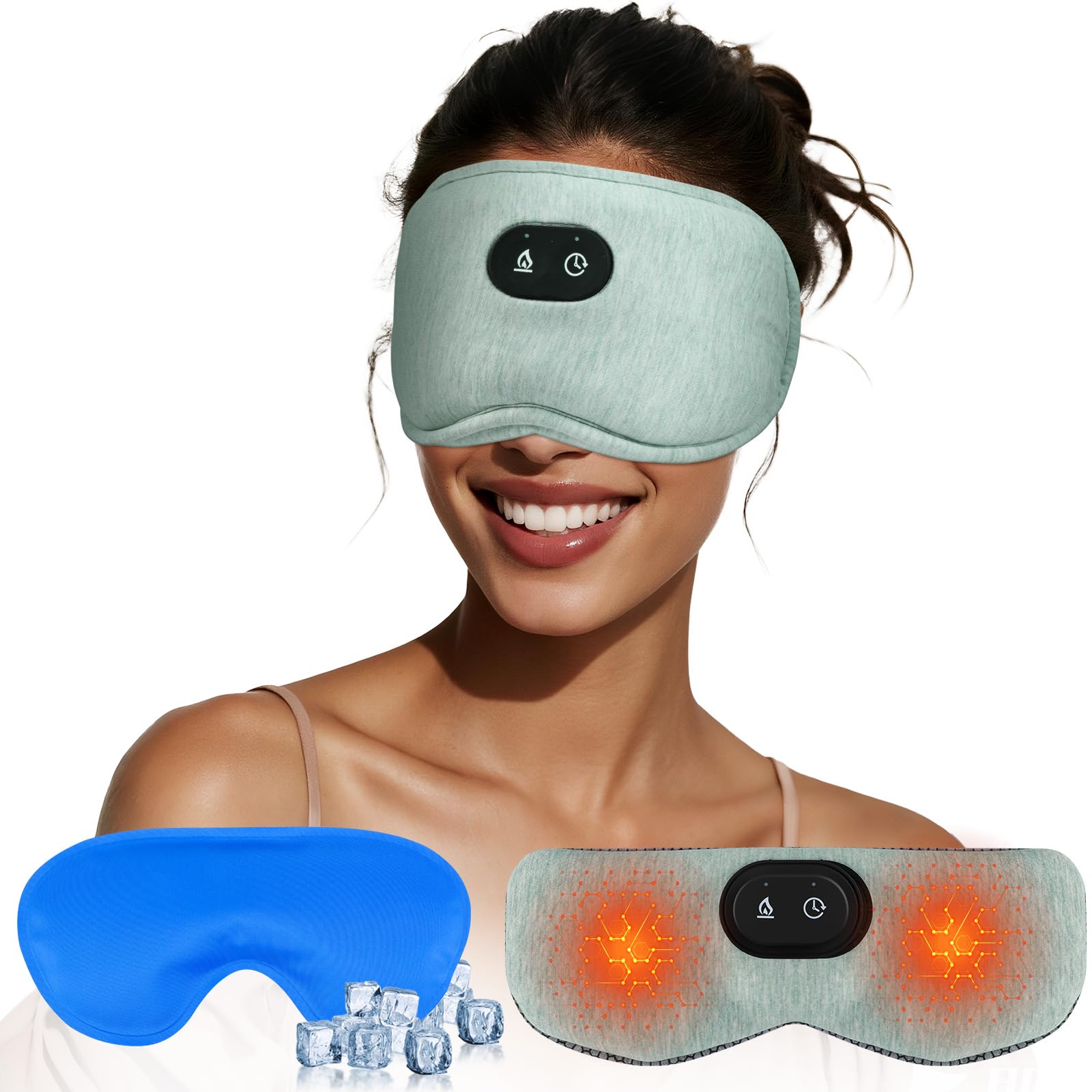 ProCIV detachable heated eye mask overview for restful sleep and eye comfort.