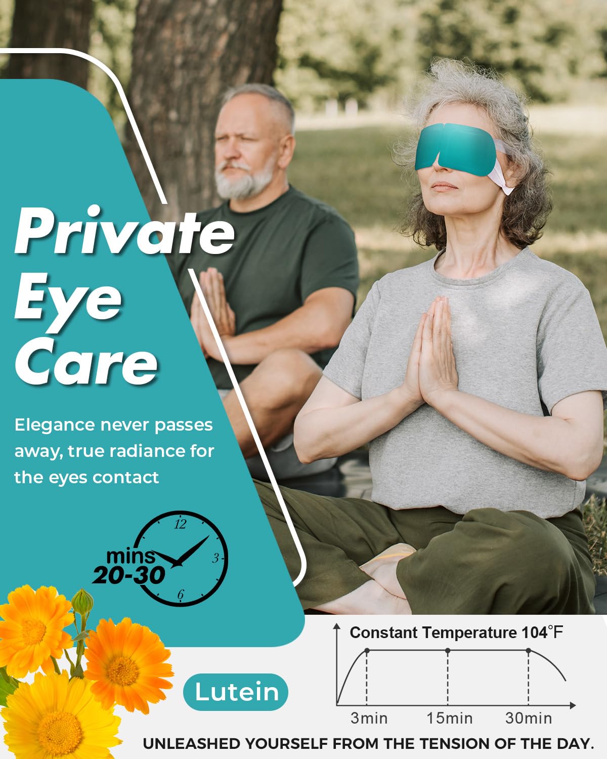 Soft cotton ProCIV eye mask material shown for gentle contact.