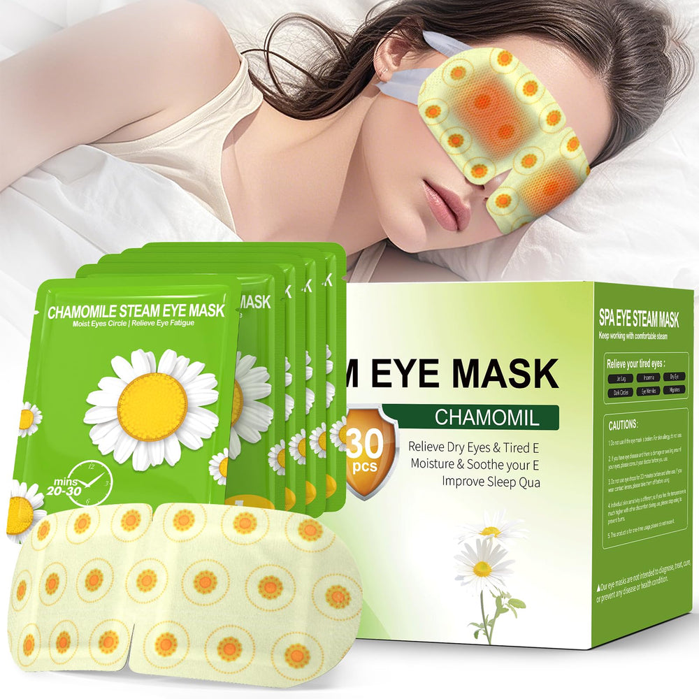 ProCIV steam eye mask chamomile pack offers calming warmth for tired eyes.