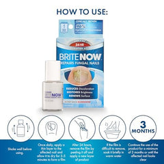 ProClearz Brite Now Nail Treatment brush-on applicator allows easy, quick application.