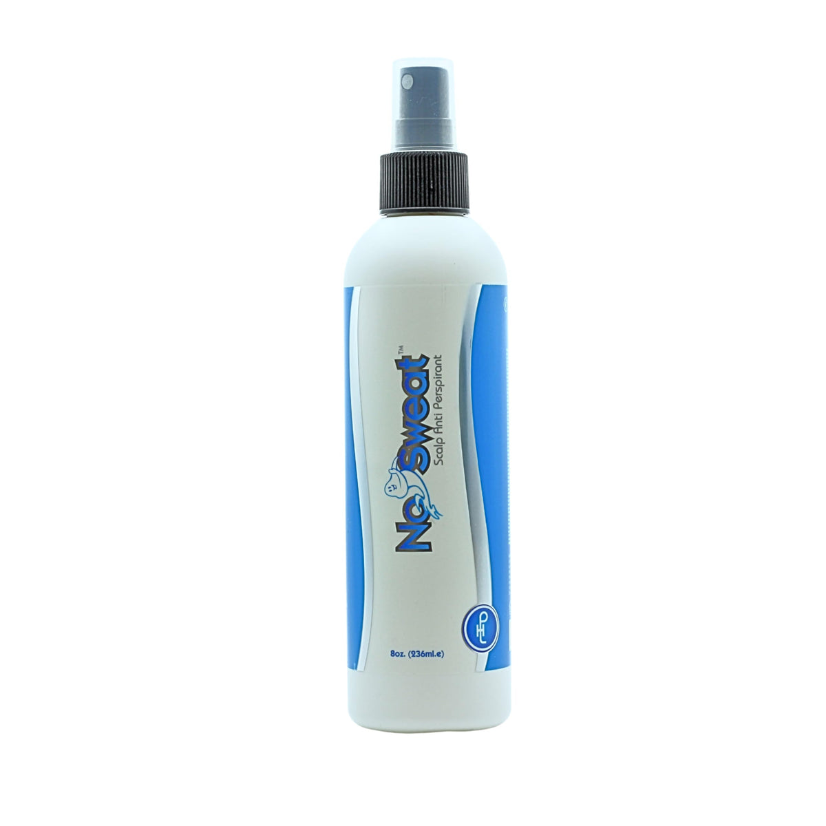 Professional Hair Labs No Sweat scalp antiperspirant bottle shown on a clean surface for oil control near the wig bond.
