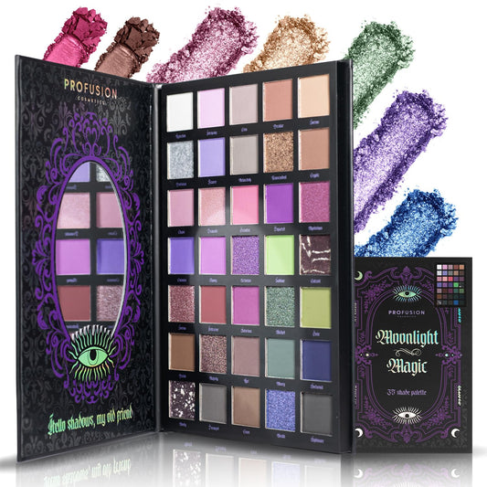Profusion Moonlight Magic palette with built-in mirror for quick on-the-go eye looks.