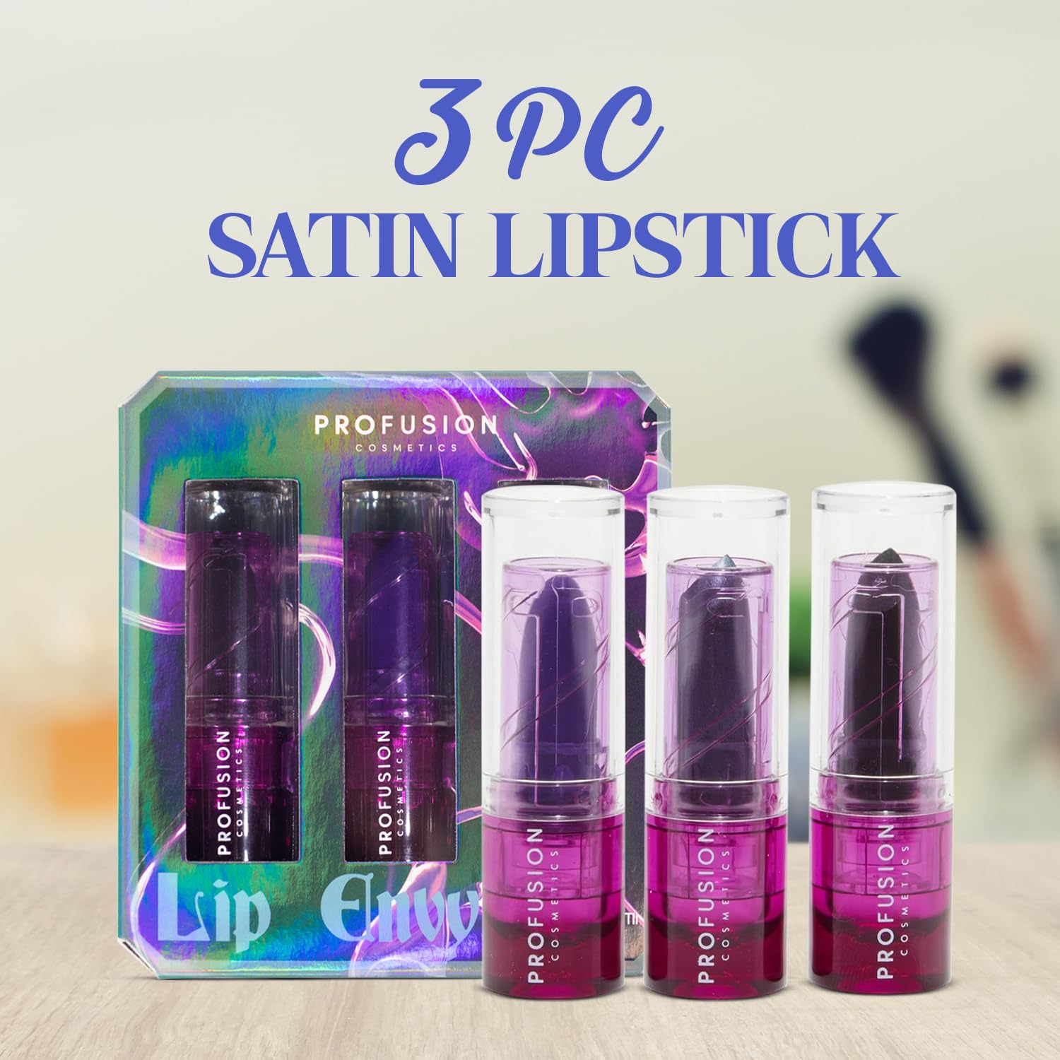 Sea Witch Lip Envy on lips shows hydrated, velvety satin finish.