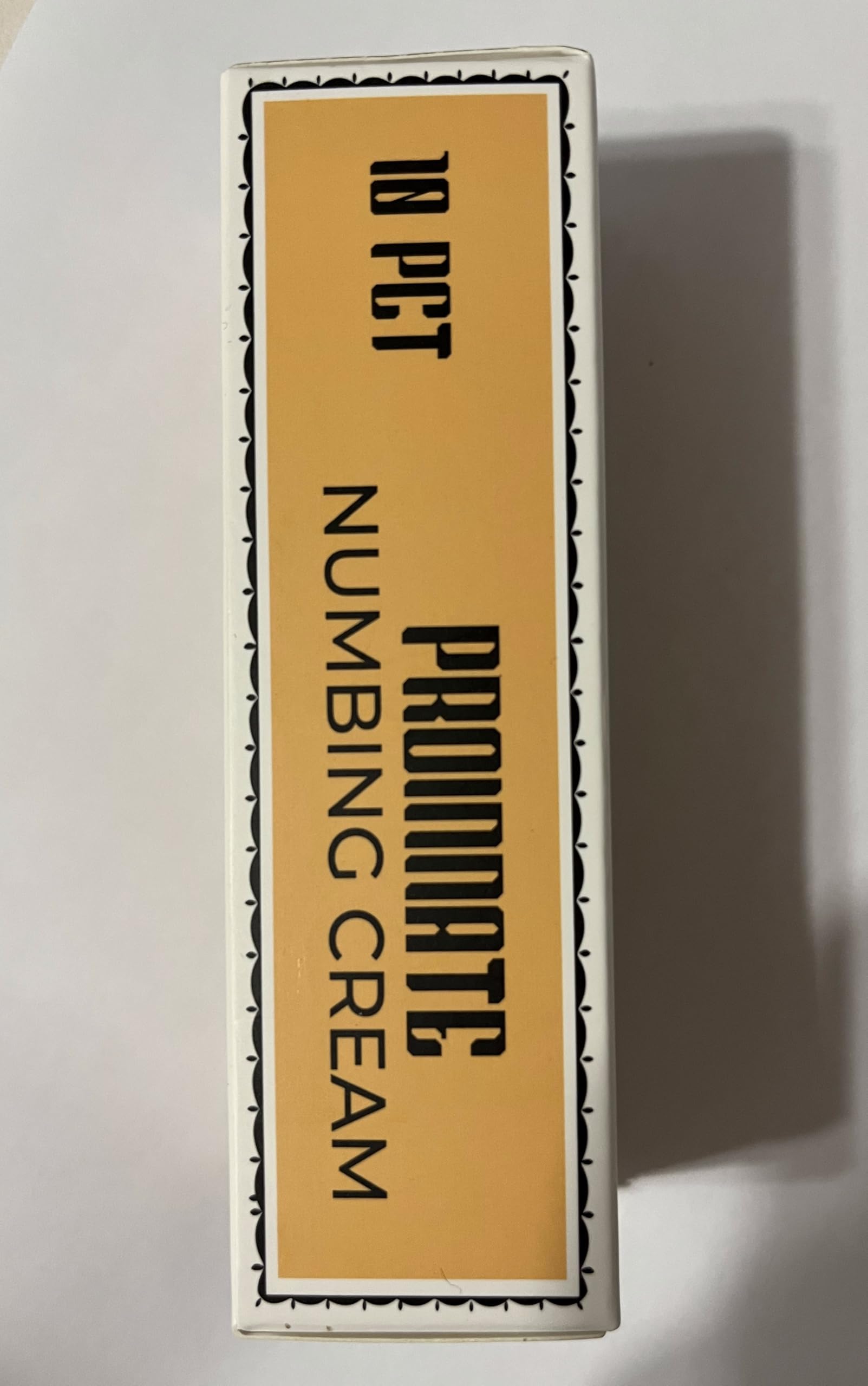 Packaging of Proinnate numb cream emphasizes ease of use and strength.