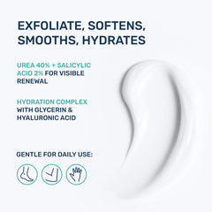 PROJECT 701 Urea Cream texture swatch highlights fast absorption into skin