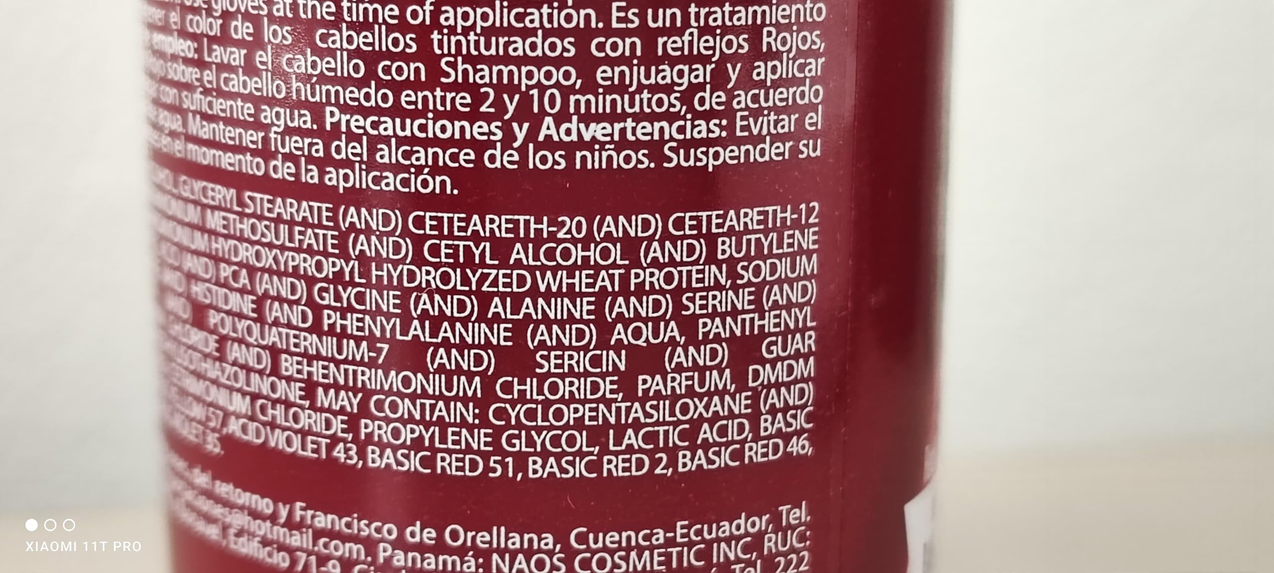 Prokpil red shine mask delivers radiant red tones on ginger hair.