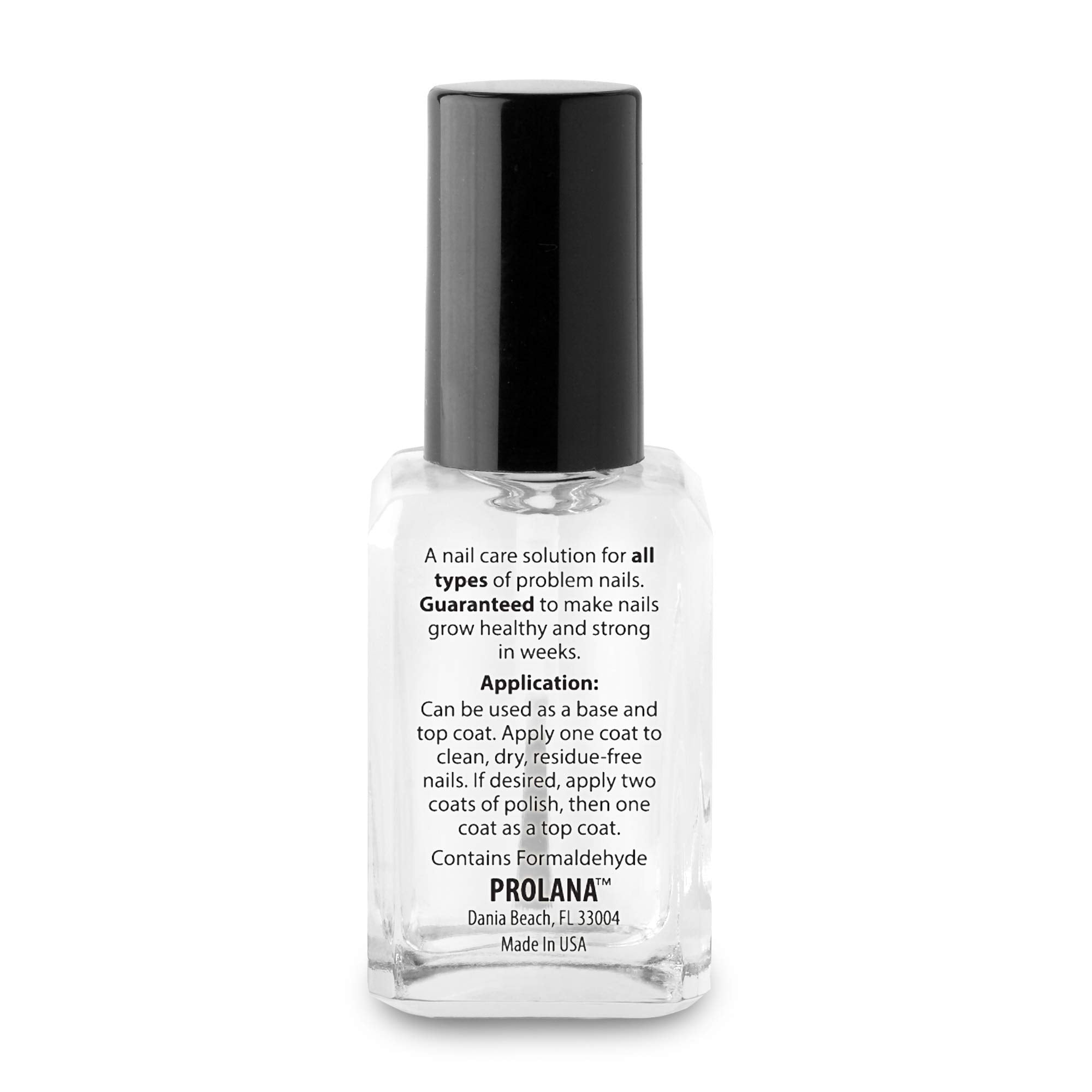 Prolana Nail Optimizer on polished nails delivers durability and shine.