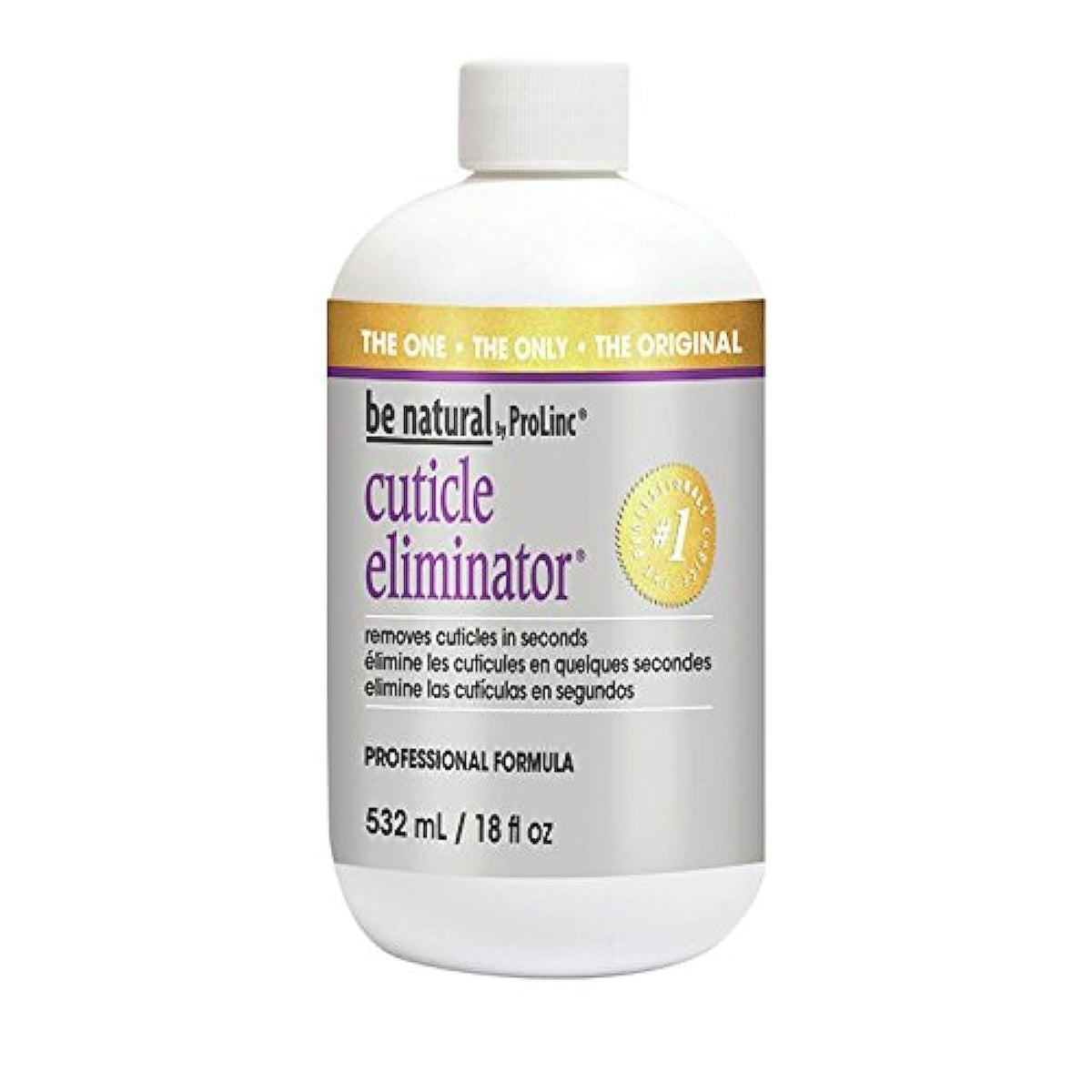 ProLinc Cuticle Eliminator bottle ready for cuticle care and faster manicures.