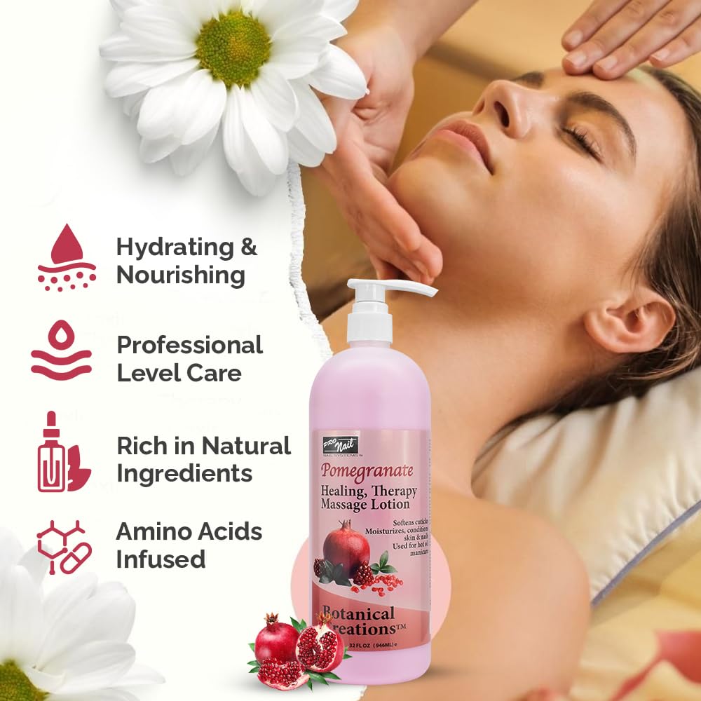 Warm oil massage using PRO NAIL Healing Therapy Lotion for soothing relief