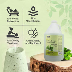 PRO NAIL Healing Therapy Massage Lotion gently softens cuticles during warm manicure.