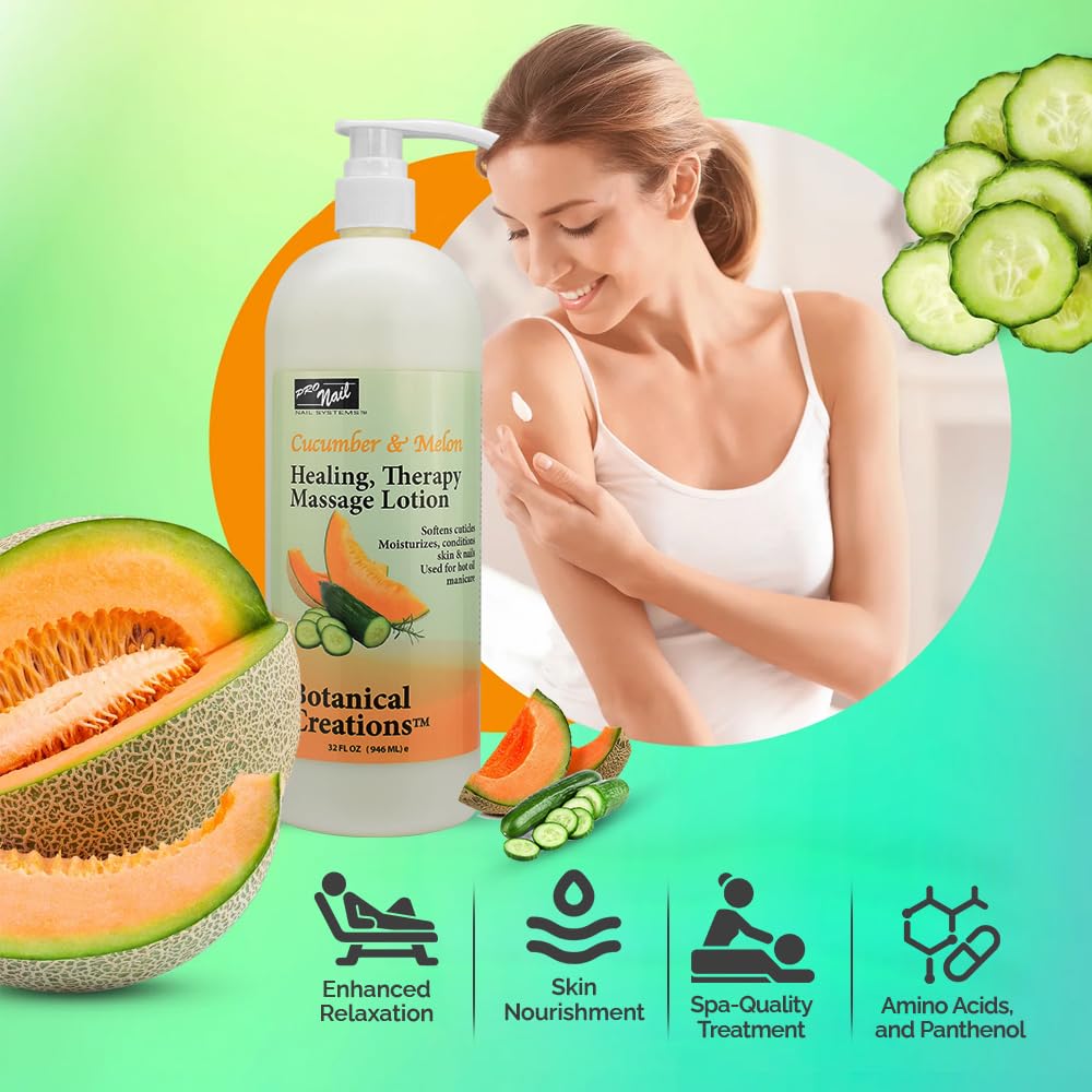 Hands applying PRO NAIL Healing Therapy Lotion during aromatherapy massage