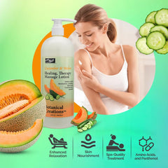 Hands applying PRO NAIL Healing Therapy Lotion during aromatherapy massage