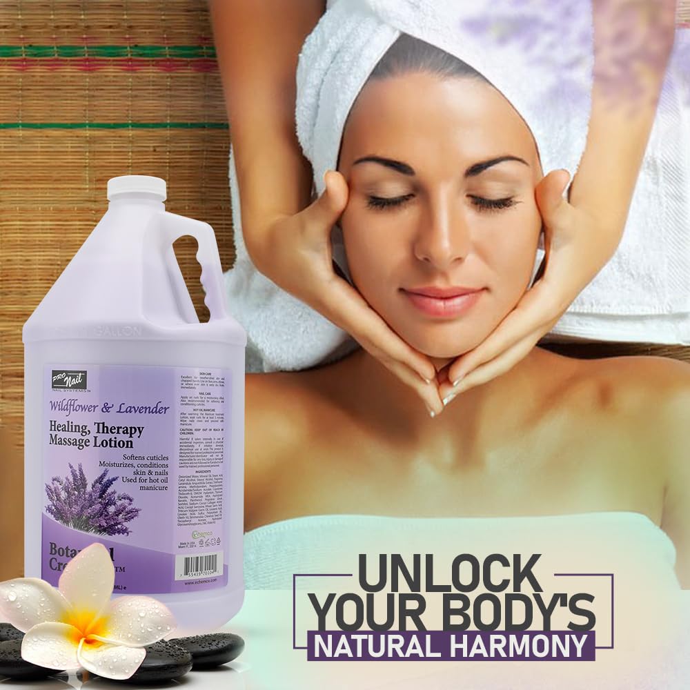 PRONAIL Healing Therapy Massage Lotion pedicure treatment at spa chair hydrating feet.