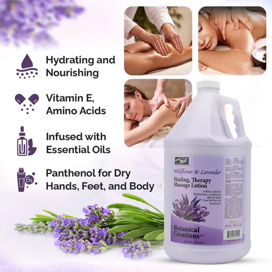 PRONAIL Healing Therapy Massage Lotion spa application delivering silky skin and nourished cuticles.