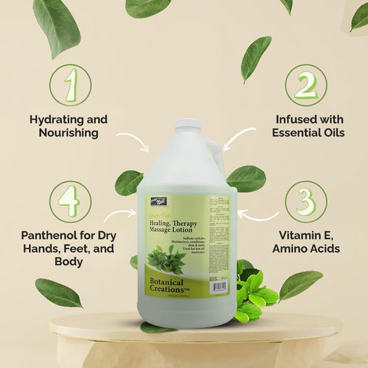 PRO NAIL Healing Therapy Massage Lotion warm application – indulgent spa-like massage moment.