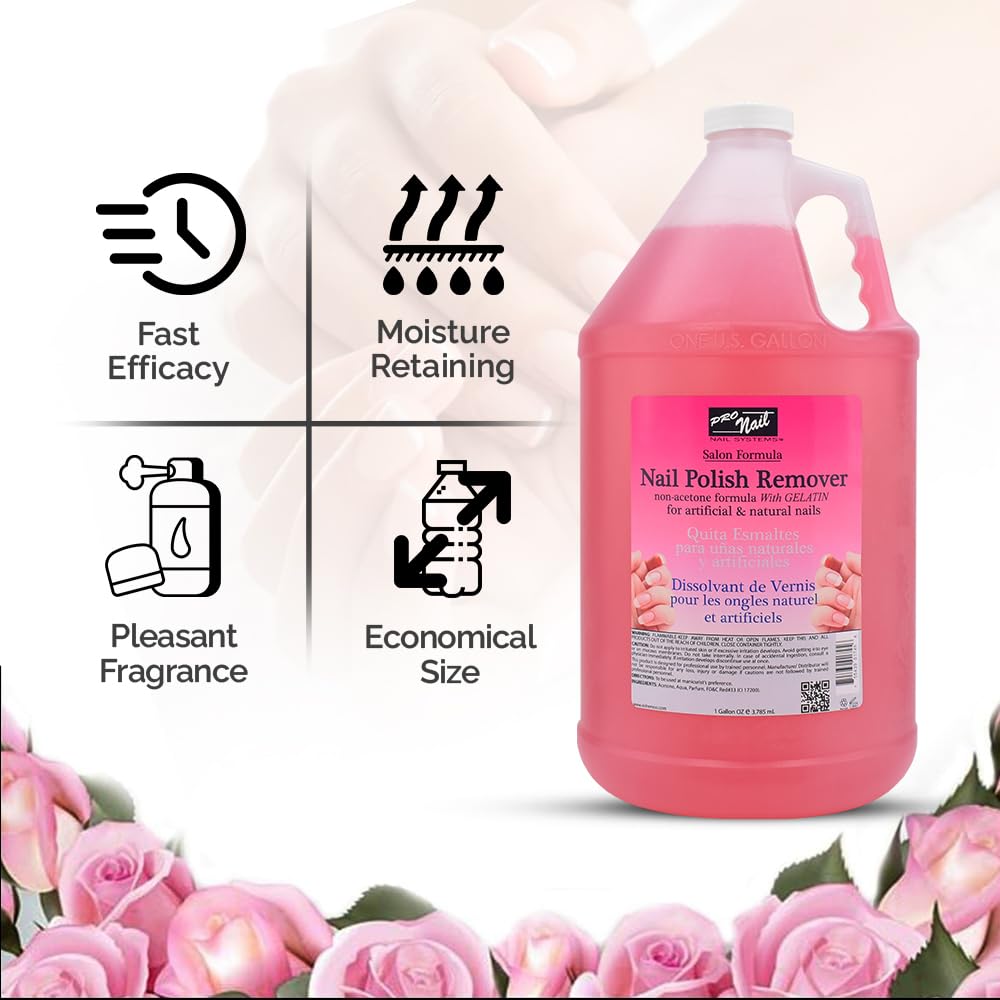 PRO NAIL 1-gallon container ready for bulk salon use and refills.